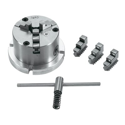3-Backenfutter diam. 80 mm mit Aufspannscheibe diam. 100 mm
