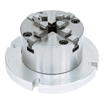 4-jaw chuck diam. 80 mm with face plate diam. 125 mm