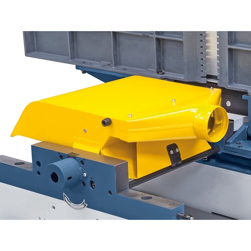 Integrated, tiltable dust hood, 
extraction outlet 100 mm