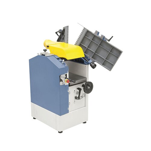 Foldable planer tables allow quick and easy conversion from planing to thicknessing.