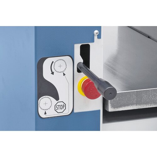 The infeed function can be switched off when planing.