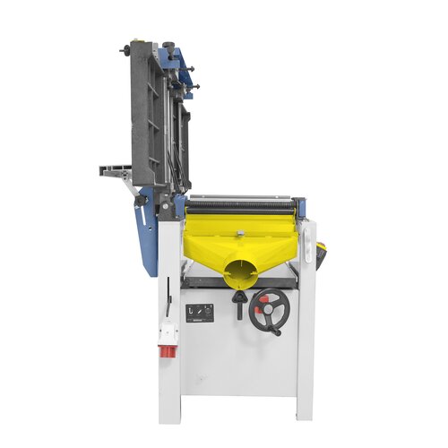 Planing tables tilt to the back of machine to keep space requirements to a minimum.