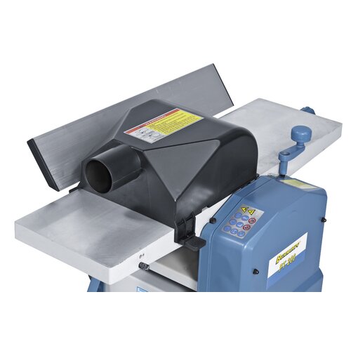 Combined dust hood can be used for surface planing or thicknessing.
