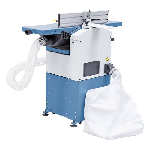 Serially equipped with integrated dust extractor and filter bag.