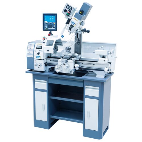 Milling head tiltable from -90° to +90°.