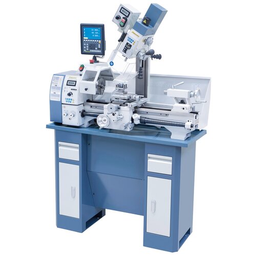 Milling head tiltable from -90° to +90°.