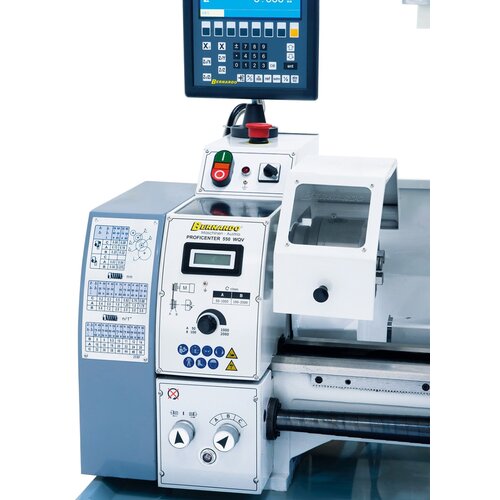 Electronic stepless speed adjustment – easy readout on digital display. 