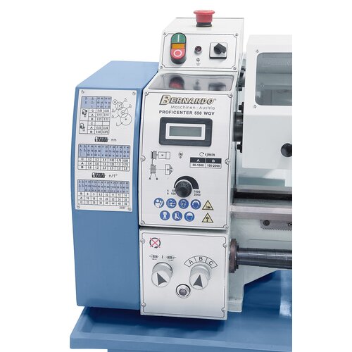 Electronic stepless speed adjustment, easy readout on digital display.
