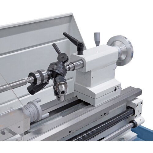The machine can be equipped with a revolving tailstock turret to increase productivity.