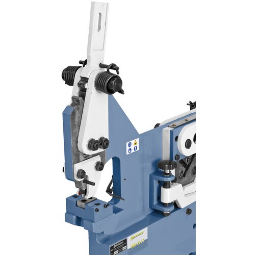 Standard with punching unit for holes up to 20 mm