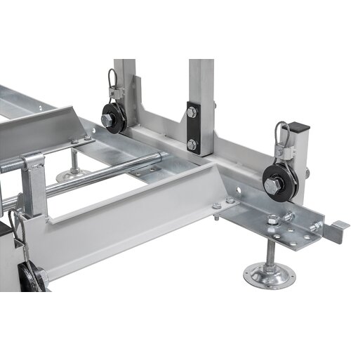 Quattro rulli con cuscinetti a sfera  garantiscono un funzionamento  perfetto del gruppo di taglio