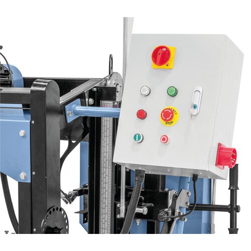 Reprezentare cu panou electric şi bară  culisantă de împingere pentru avansul  manual (reglabil la înălţime)