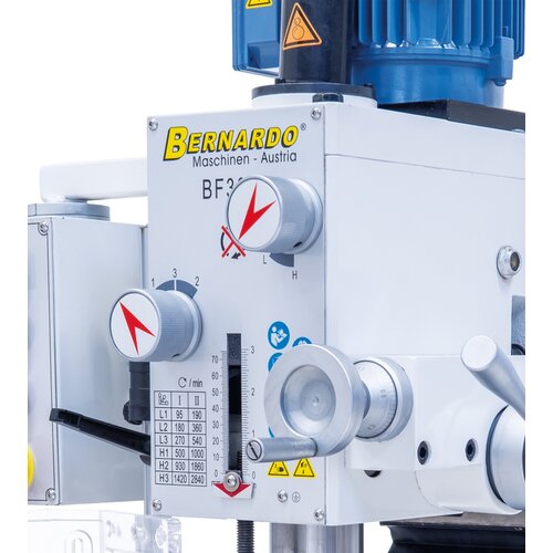 Gear selector switch allows for quick and easy speed change