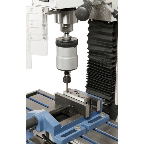 Zum Gewindeschneiden kann die Maschine mit einem Gewindeschneidapparat von M5 - M12 ausgerüstet werden.