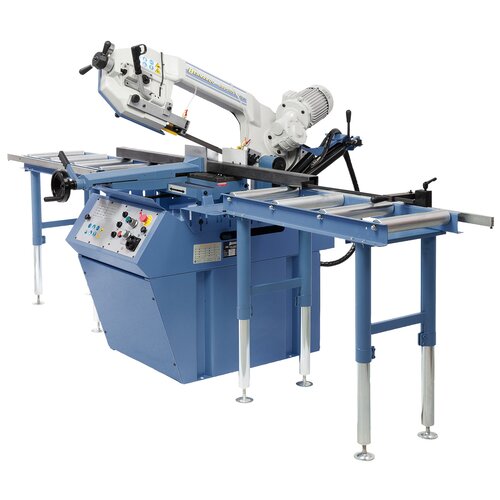 Picture shows roller table, ideal for operating with long workpieces.