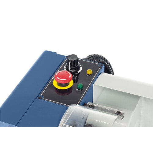 Stepless speed adjustment  of the main spindle by  potentiometer.