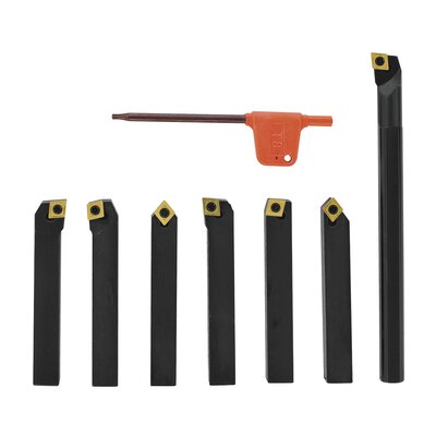 6 pcs. turning tools set incl. 1 pc. boring bar, 10 mm