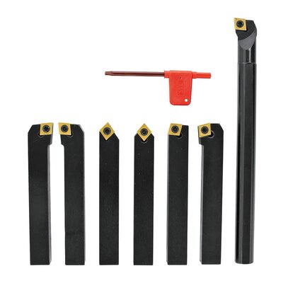 6 pcs. turning tools set incl. 1 pc. boring bar, 20 mm
