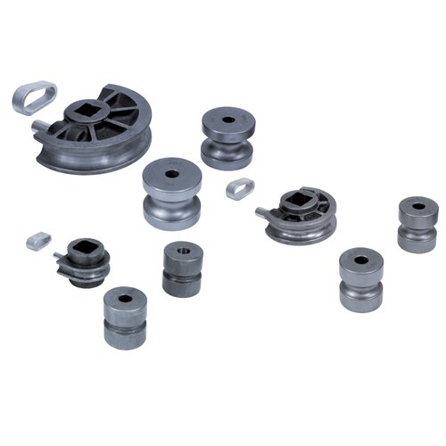 Verschiedenste Biegesegmente (inkl. Gegenrollen und Ring) von 1/4“ - 2“ optional erhältlich.