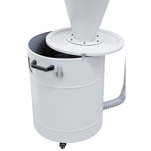 Large collecting vessel with a volume of 118 l.