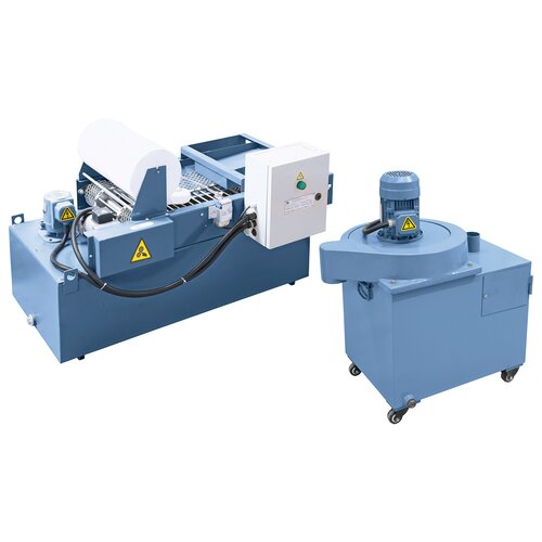 Coolant device with extractor and magnetic seperator are optionally available.