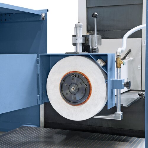 Manual parallel dressing device features micrometric adjustment as standard.