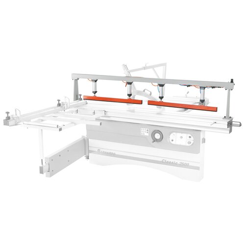  Picture shows optionally available pneumatic clamping device.