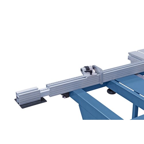 Extractable telescopic fence up to 1900 mm and stop featuring fine adjustment.