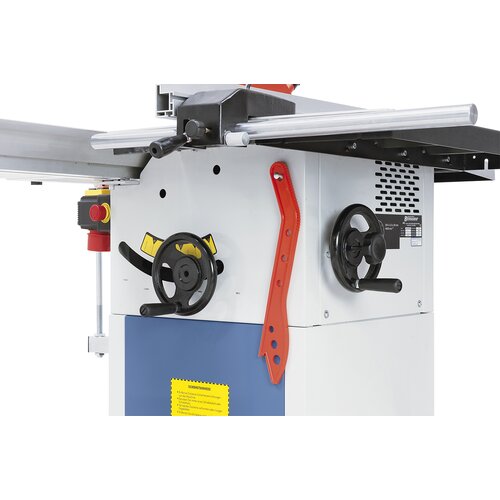 Handwheels allow for hassle-free, smooth adjustment of saw unit.