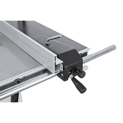 Complete with robust parallel fence,  30 mm round rod guide designed for  heavy work loads. 