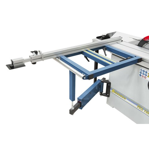 Square table with roll ensures convenient  machining of large workpieces.