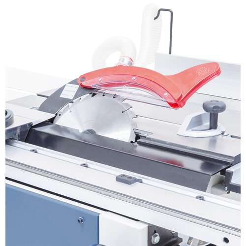 Sawblade can be tilted from 90º to 45º for precise angle cuts.