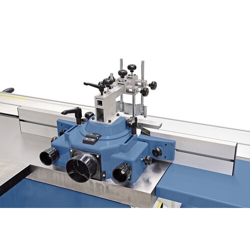 Aluminium fence rails come with fine adjustment and can easily and quickly be adjusted to each milling tool.