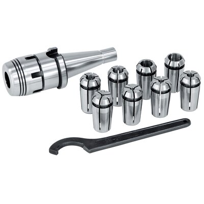 Mill chuck set OZ, ISO 50, 4 - 16 mm, 8 pcs.