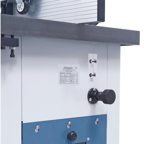 Spindle lock allows for quick and convenient change of cutting tools.
