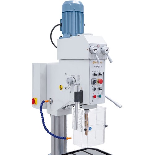 Serially equipped with automatic, dobule drill feed.