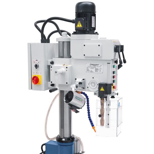 Crank ensures easy height adjustment of drill head