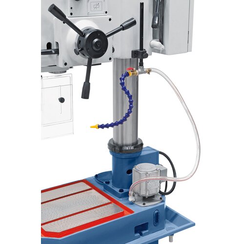 Hand-polished base includes integrated coolant device.