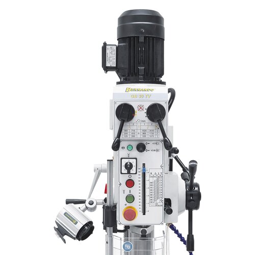 Control elements are clearly arranged on solidly designed drill head.