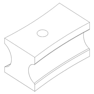 Gleitschuh 1 1/4" W (Ø31,8) x 1 1/2" W (Ø38,1) f. BM 42 A / BM 60 A