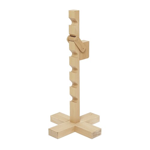 Work bench support made from cooper beech, Adjusting range: 15,5 - 65 cm, step spacing: 9 cm, weight: 2,5 kg