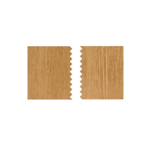 Prong bonding of boards guarantees high rigidity and maximum strength