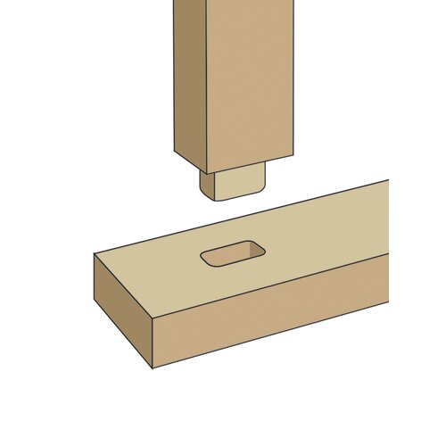 Slot and pivot bonding in machine base ensures high stability