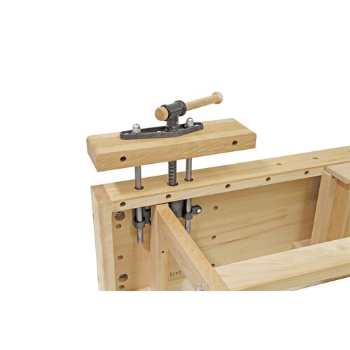 French left clamping jaw features steel spindle and parallel rod guide