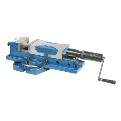 Hydraulic machine vise with swivel base PHV 130