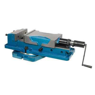 Hydraulic machine vise with swivel base PHV 250
