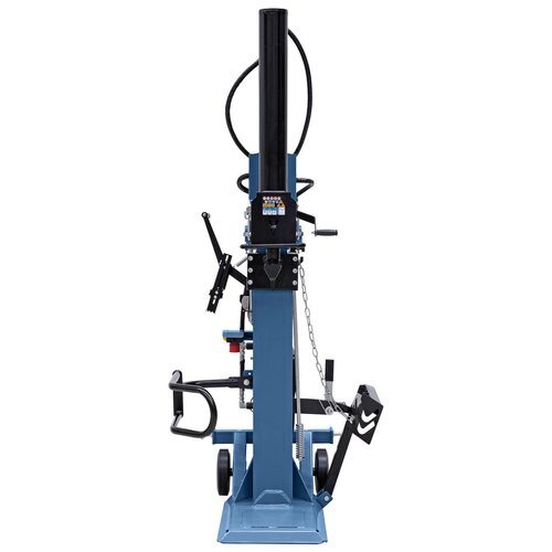 Two-handed safety operation for safe work, forward speed alternatively fast or slow.