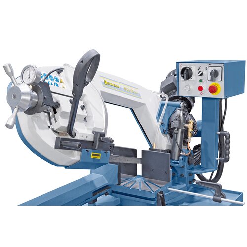 Ergonomic handle, adjustment of the blade tension by handwheel.