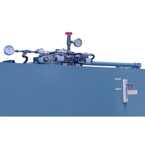 Compacte en onderhoudsarme hydraulische eenheid, eenvoudig toegankelijk voor servicewerkzaamheden.