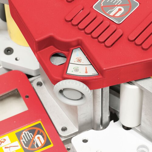The supplied amount of glue can be set exactly via a rotary knob.